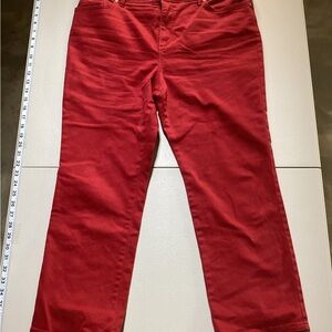 Gloria Vanderbilt Red Straight Leg Jeans